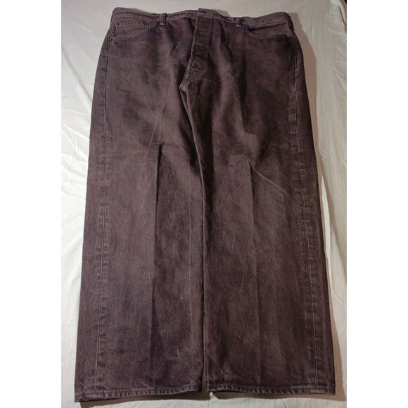 LEVIS 501XX Straight Leg Button Fly Mens White Oak Cone Denim Dark Wash 42x28 - Picture 1 of 8